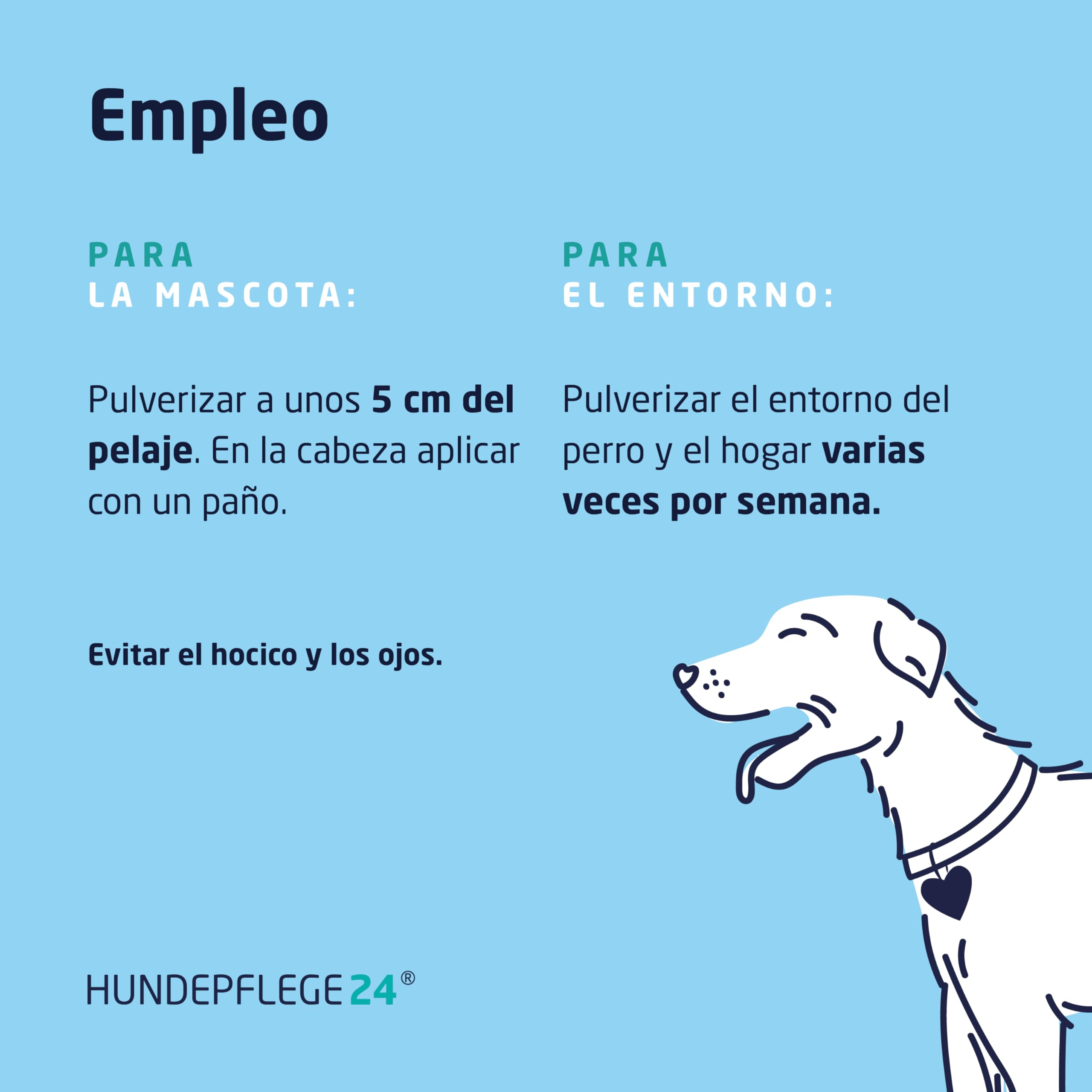 Spray Antiparasitario Perros y Gatos - Protección Duradera y Altamente Eficaz contra Insectos, Pulgas, Garrapatas, Ácaros, Mosquitos, Moscas y Piojos 500ml