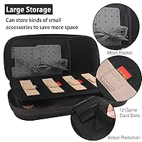 Vista 2 de TIKOdirect Switch OLED Portable Travel Carrying Case - Black, With Soft Protective Case, Screen Protectors & Thumb Grip Caps Negro