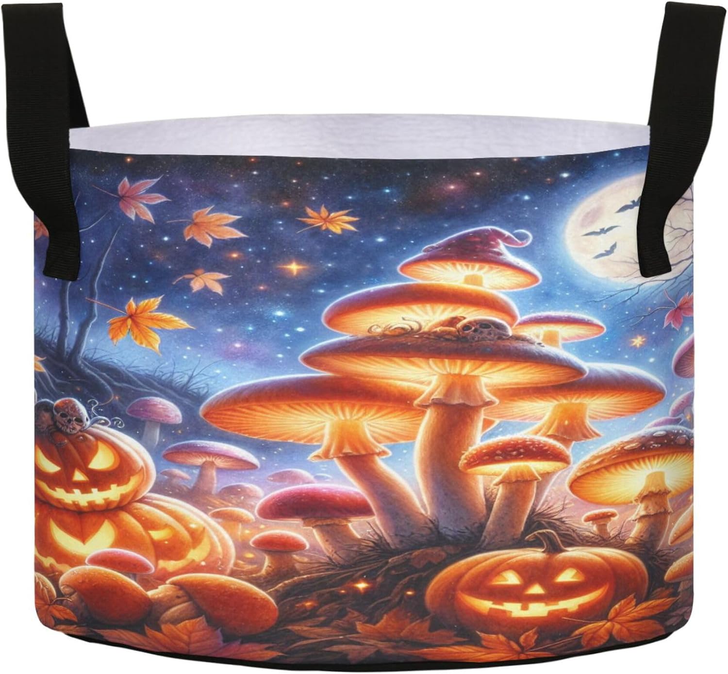 Halloween Mushroom Plant Grow Bags 3 Gallon Thickened Fabric Grow Bags Planting Container Breathable Pots with Handles for Garden Planting Decor 3 Gallon x 1 - Image 1 of 7