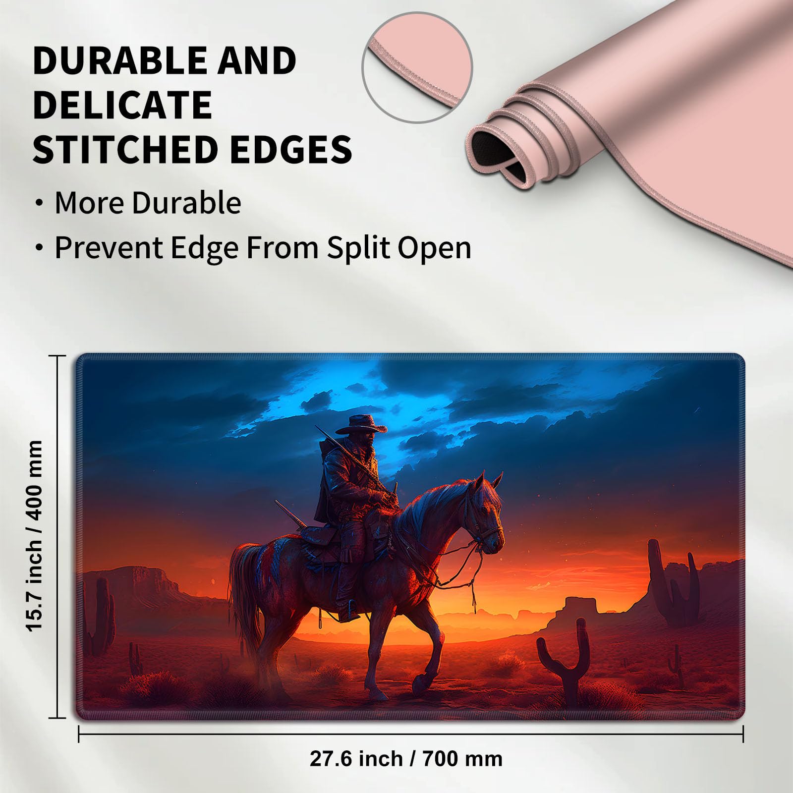 Amazon.com: Desert Cowboy Pattern Playmats for MTG TCG 28 x 16 inches Card  Game Players and Anime Enthusiasts, Protects Cards Enhances Grip, Larger  Gaming Area