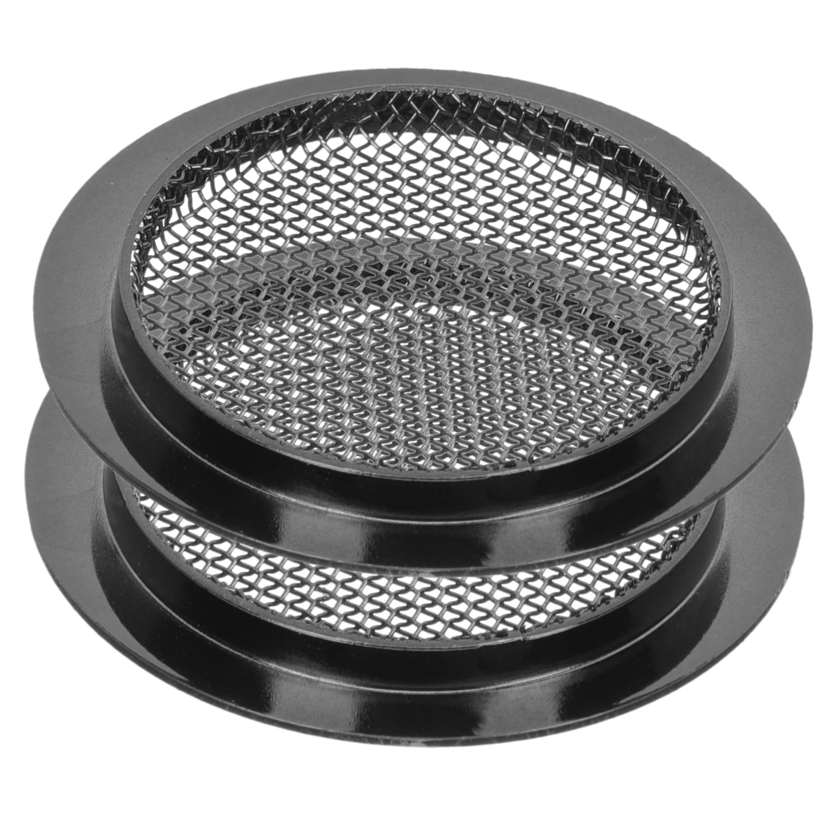 Totority 2 Pack Metal Sound Hole Covers for Guitars Resonator Screen Grille Sound Hole Inserts