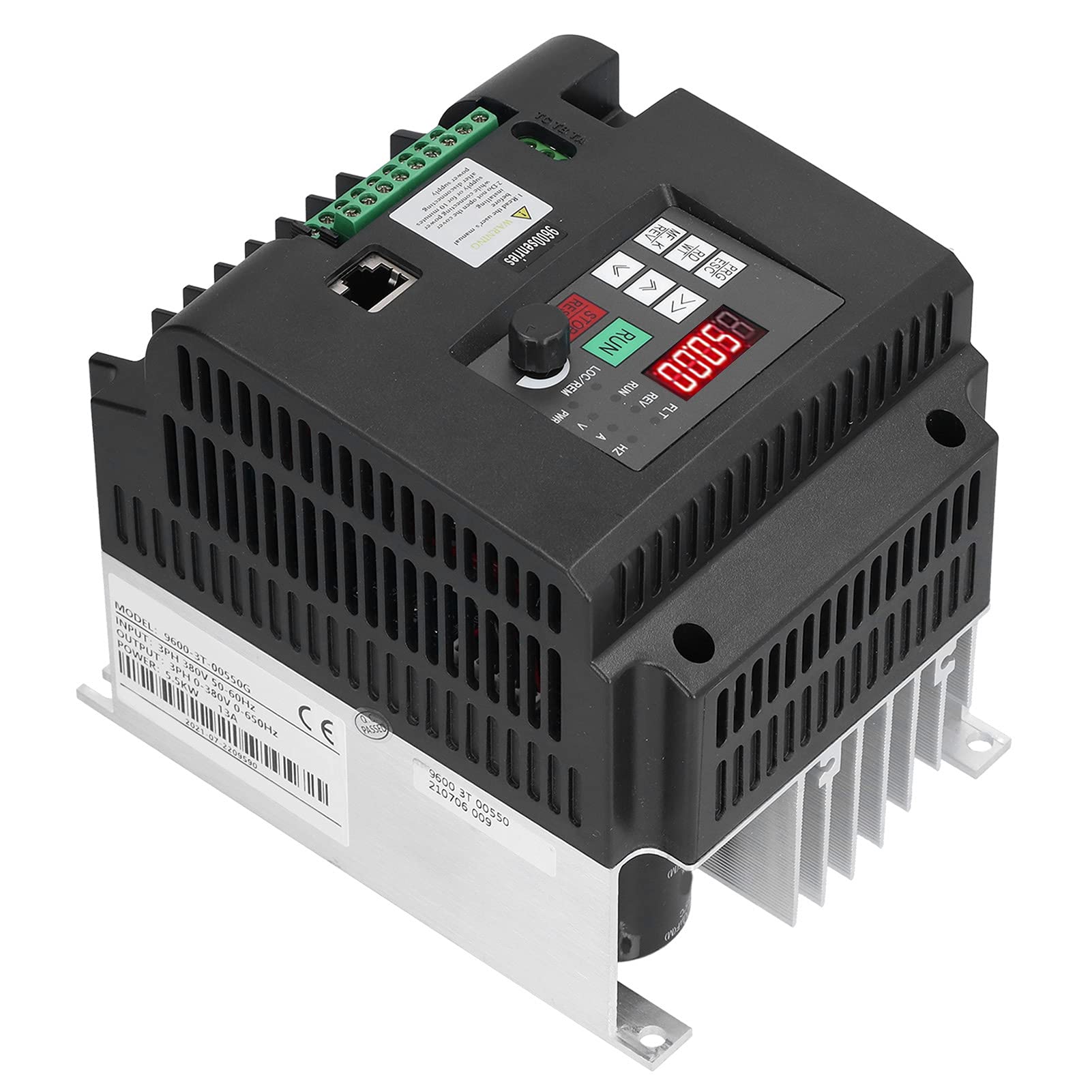 Fafeicy 5.5KW 3-Fase Control Vectorial Variador de Frecuencia