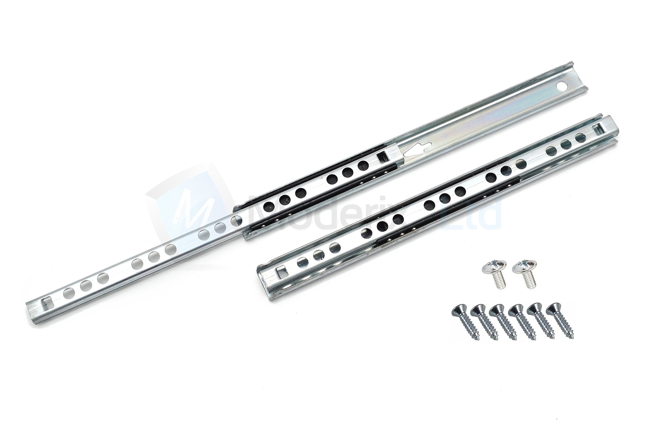 Metal Cabinet Ball Bearing Drawer Runner Pr 310 mm Draw depth for 17mm x 5 pairs