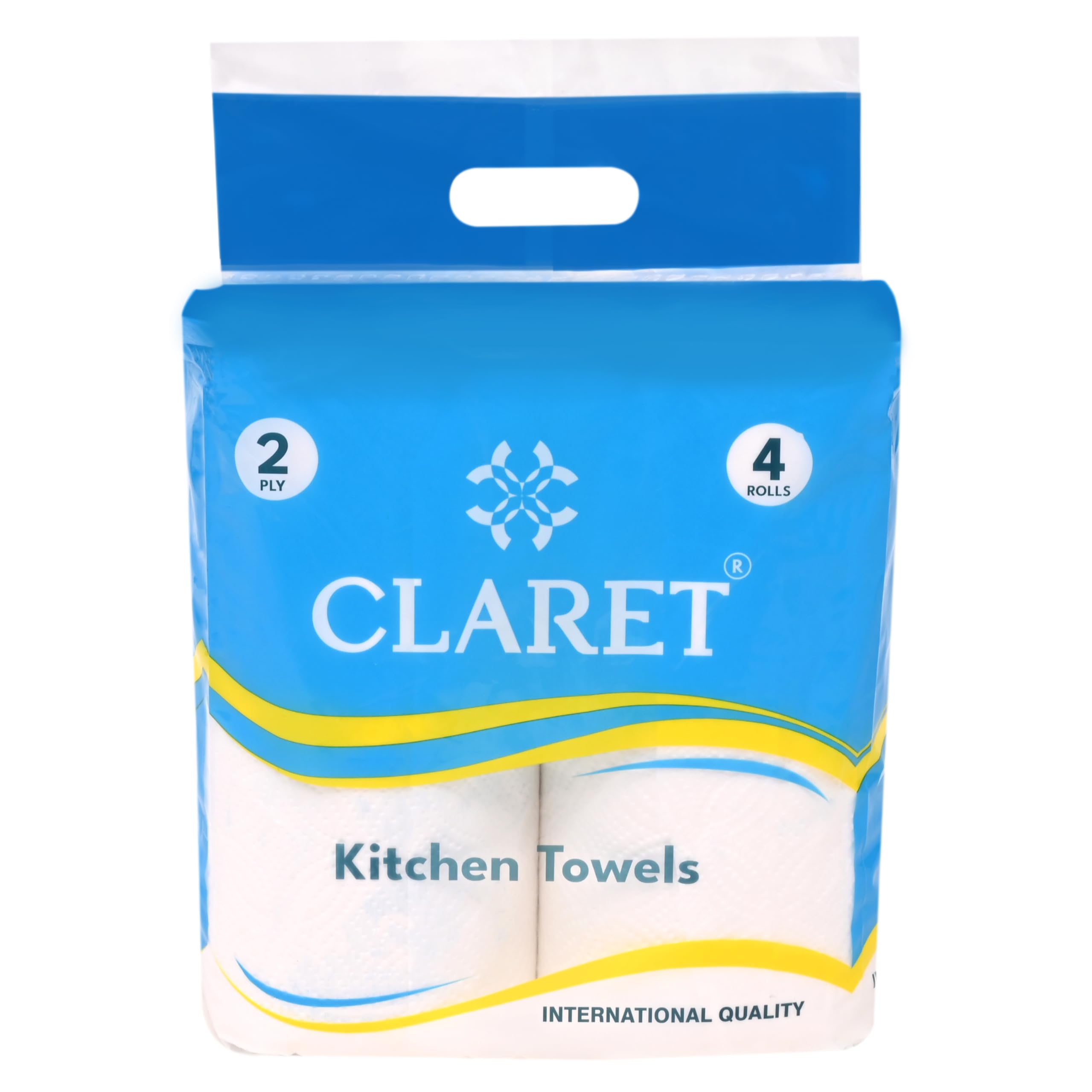 Claret Kitchen Towel Tissue Paper Roll Napkin | Soft & Highly Absorbent | 2 Ply | 60 Pulls Each Roll | Pack of 4 Roll | 60X4 Total 240 Pulls | Ideal For Cleaning Kitchen Accesssories Microwave & OTG-image-8