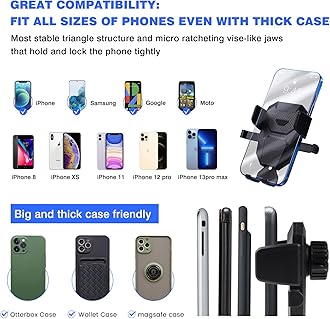 Karltys Car Phone Holder, Air Vent Dash Car Phone Mount Thick Case Friendly, Hands Free Phone Holder for Honda Civic 2022-2025 2026 11th Gen. Interior Accessories