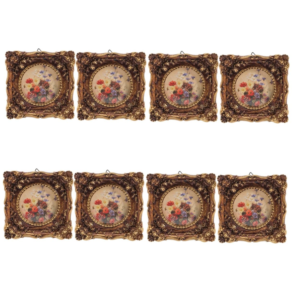 Cadre photo résine européen moulé avec finitions rétro pour décoration raffinée