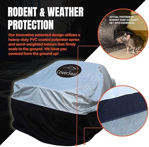 Miniatura 3 de CoverSeal Cubierta de camión resistente, resistente al viento y a la intemperie, sello de delantal con peso patentado que se ajusta al suelo, sello