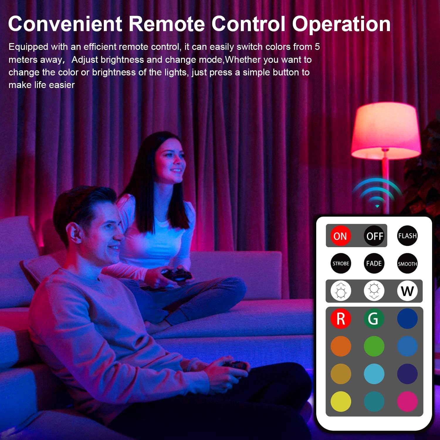 XRise E12 LED Bulb 3W Color Changing Candle Light (RGB + Warm White) 12 Colors, 3000K, Remote Control Included (2 Remote) Decorative Candle Lamp for Stage Home Decor,5 Pack