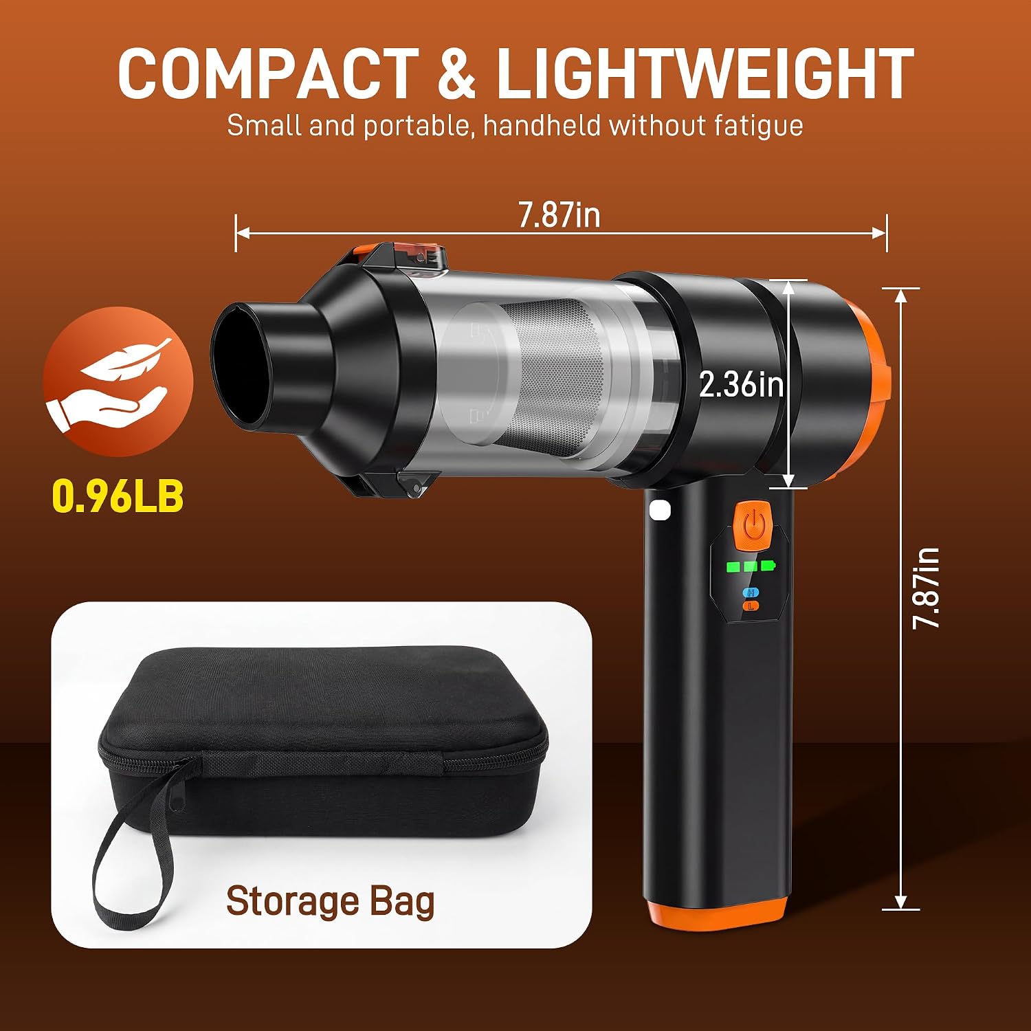 8-IN-1 Car Vacuum Cordless 30000Pa High Power, Handheld Vacuum Cordless