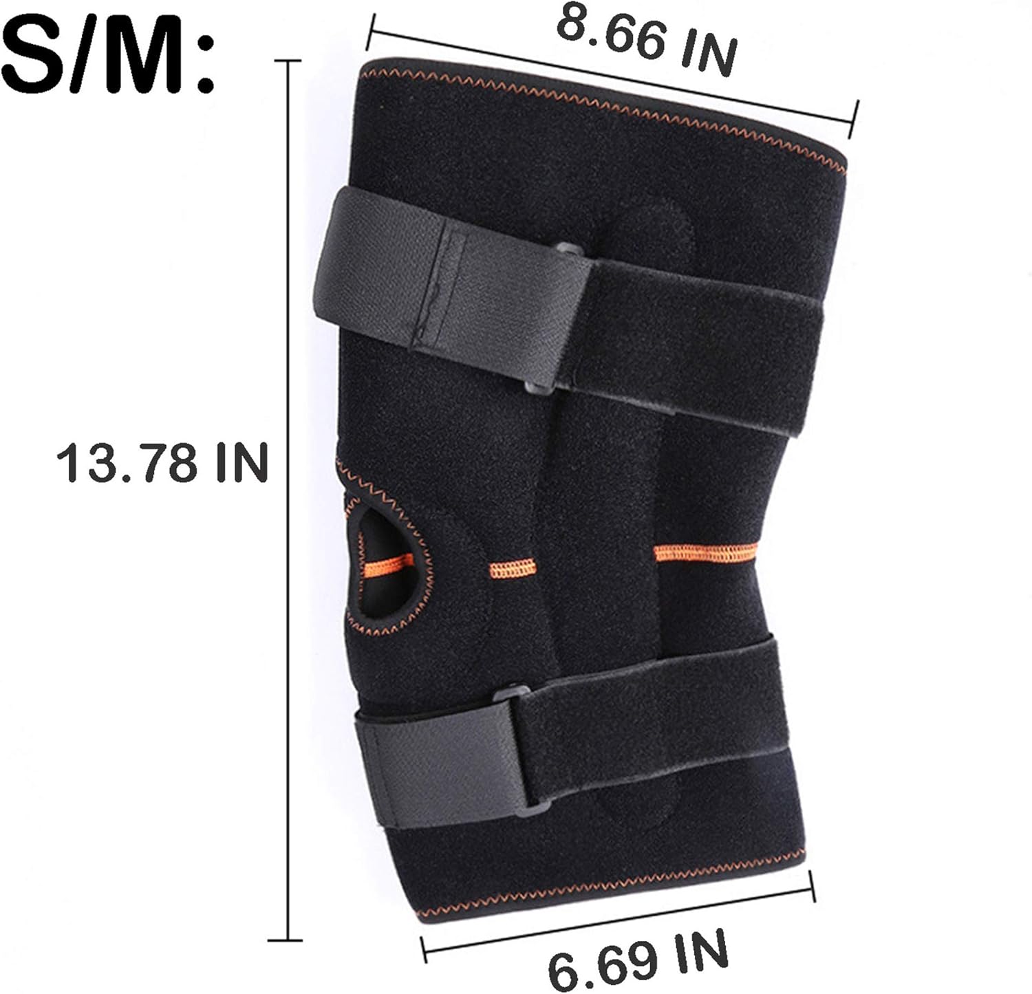 Hinged Knee Braces, Knee Support & Open Patella Support for Meniscus Swelling, ACL, Tendon, and Ligament Sprain, Neoprene Knee Compression Sleeve for Women & Men (M)