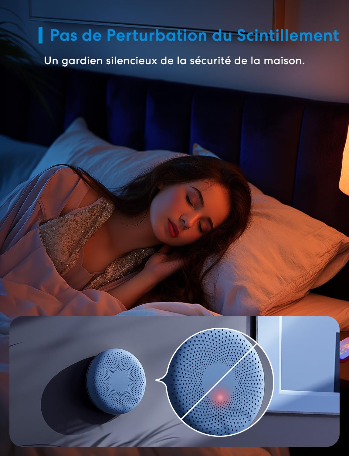 Meross Détecteur de Fumée et de Monoxyde de Carbone, Détecteur Combiné avec Pile de 10 Ans, Sirène Puissante, Auto-Vérification et Bouton de Test, Alarme de Fumée et de CO Certifié EN14604 et EN50291