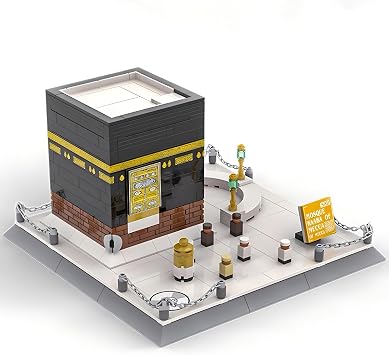 CAXIMSY Islamic Mosque Kaaba Architectural Model Bricks Toy Building Blocks Set muslim blocks hajj kit eid gifts for kids adult 446 pieces