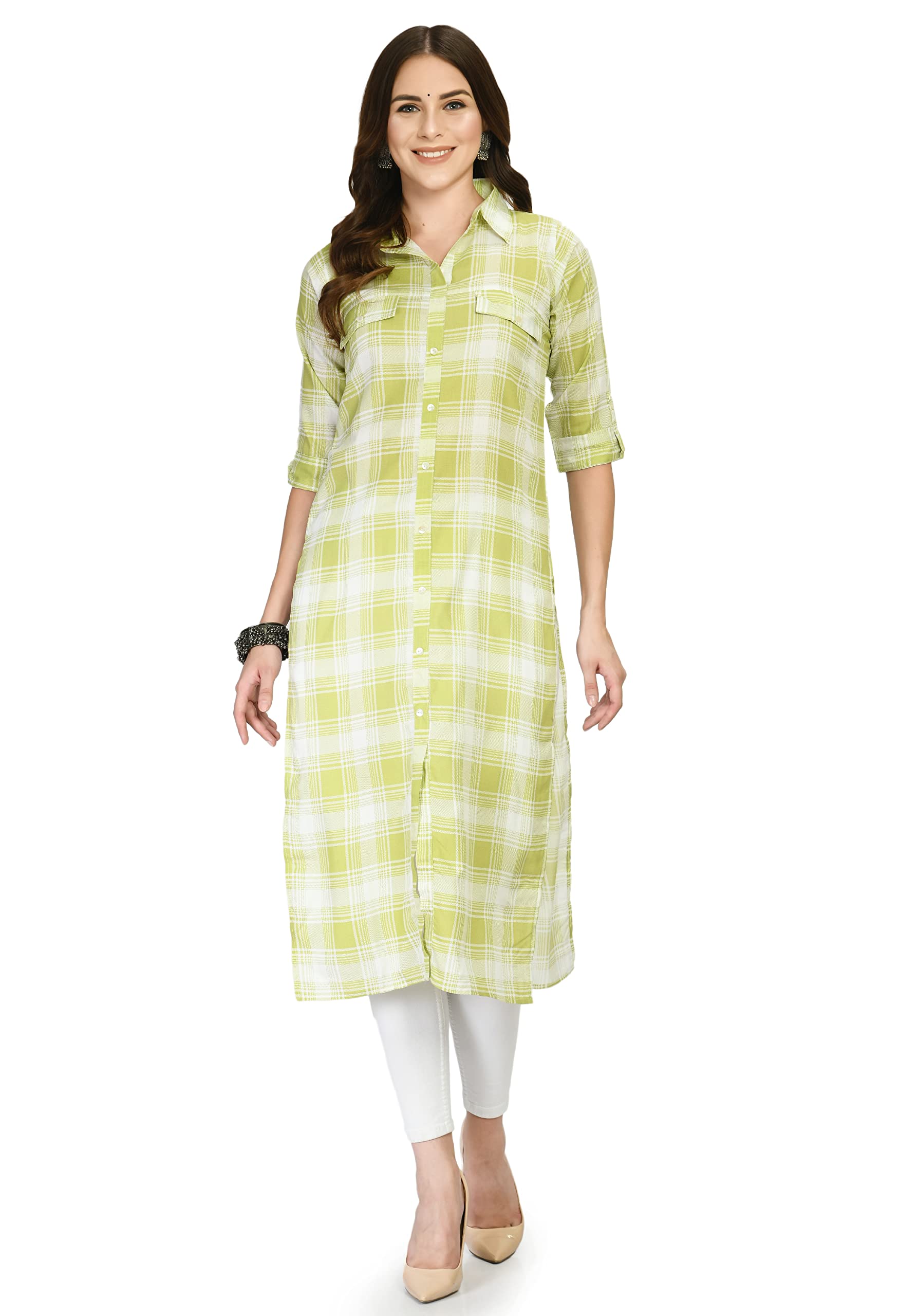 AnjuShree Choice Women Rayon Straight Kurti