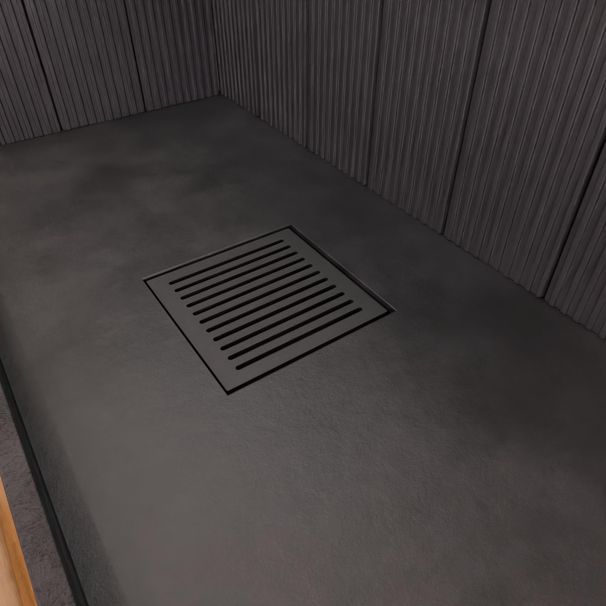23,5 x 23,5 x 1 cm - LUNAWAY żeliwny grill | Poprawia ciągnięcie | Odporny na wysokie temperatury | Łatwe usuwanie popiołu w kominkach i piecach na drewno i pellet