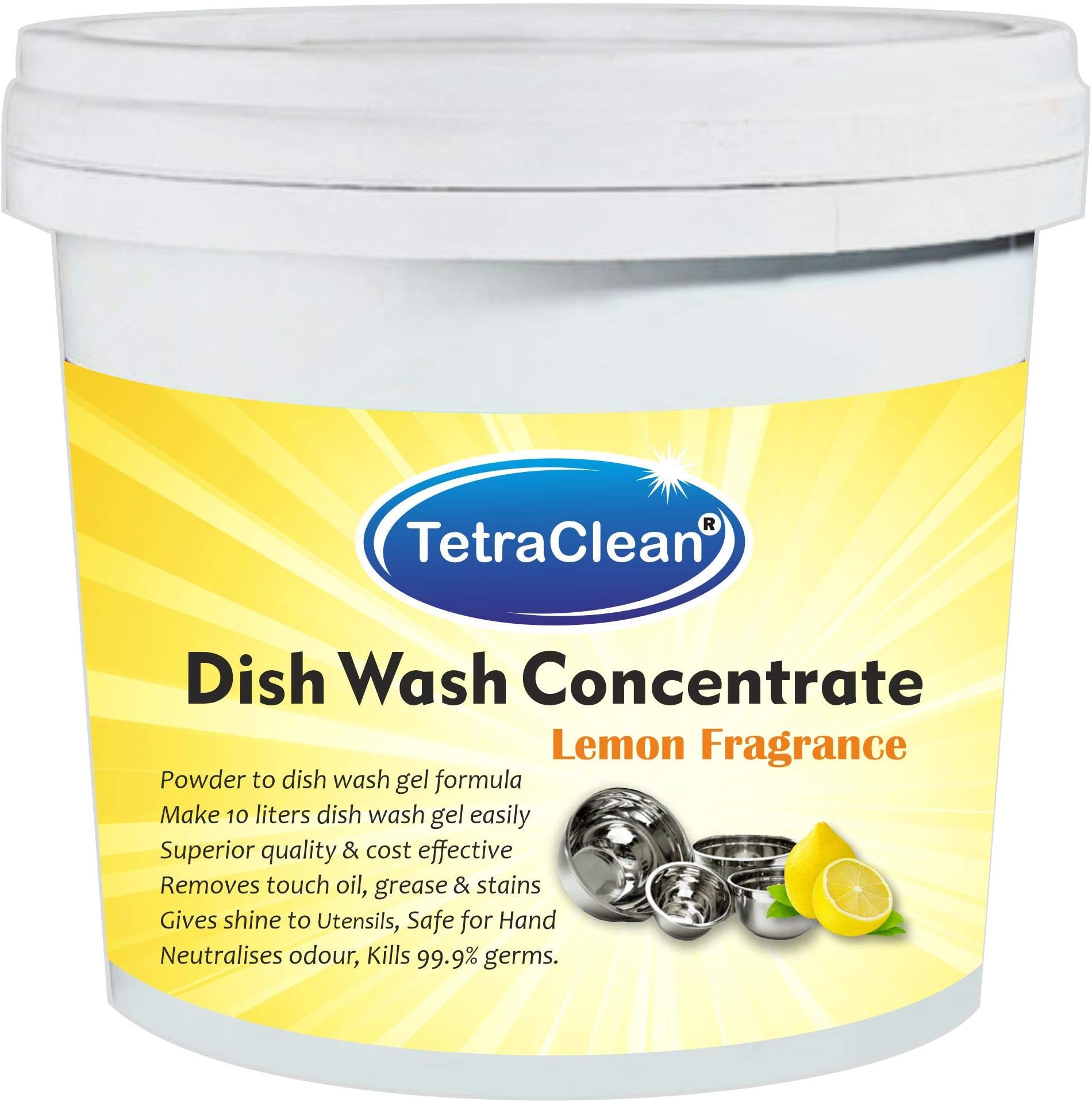 Superior Dish Wash Concentrate Powder For Formulation Of 10 L Dish Wash Gel In Lemon Fragrance (500 Gm)