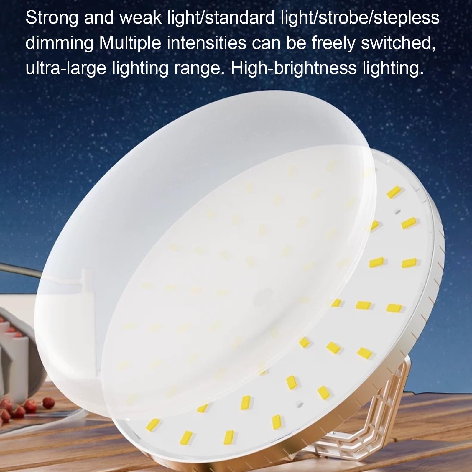 Przenośna Latarnia 1600 lumen Solarna do Namiotu
