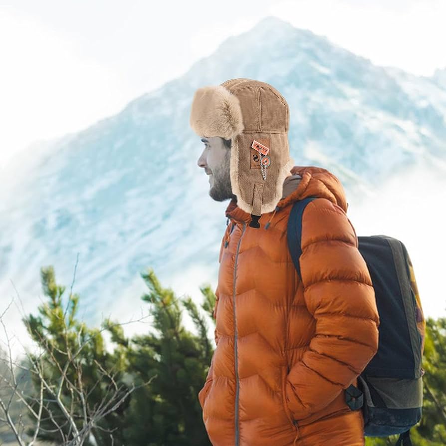 Amazon.co.jp: [AVFORA] 男性用トラッパーハット - 暖かい冬の