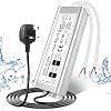 LightingWill 24V 12.5A 300W Power Supply IP67, Outdoor Waterproof LED Driver With Plug, AC 240V to DC 24 Volt Transformer for LED Lighting, CCTV, Computer Project