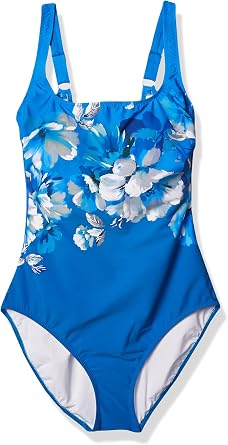 Gottex Womens Square Neck One Piece Swimsuit