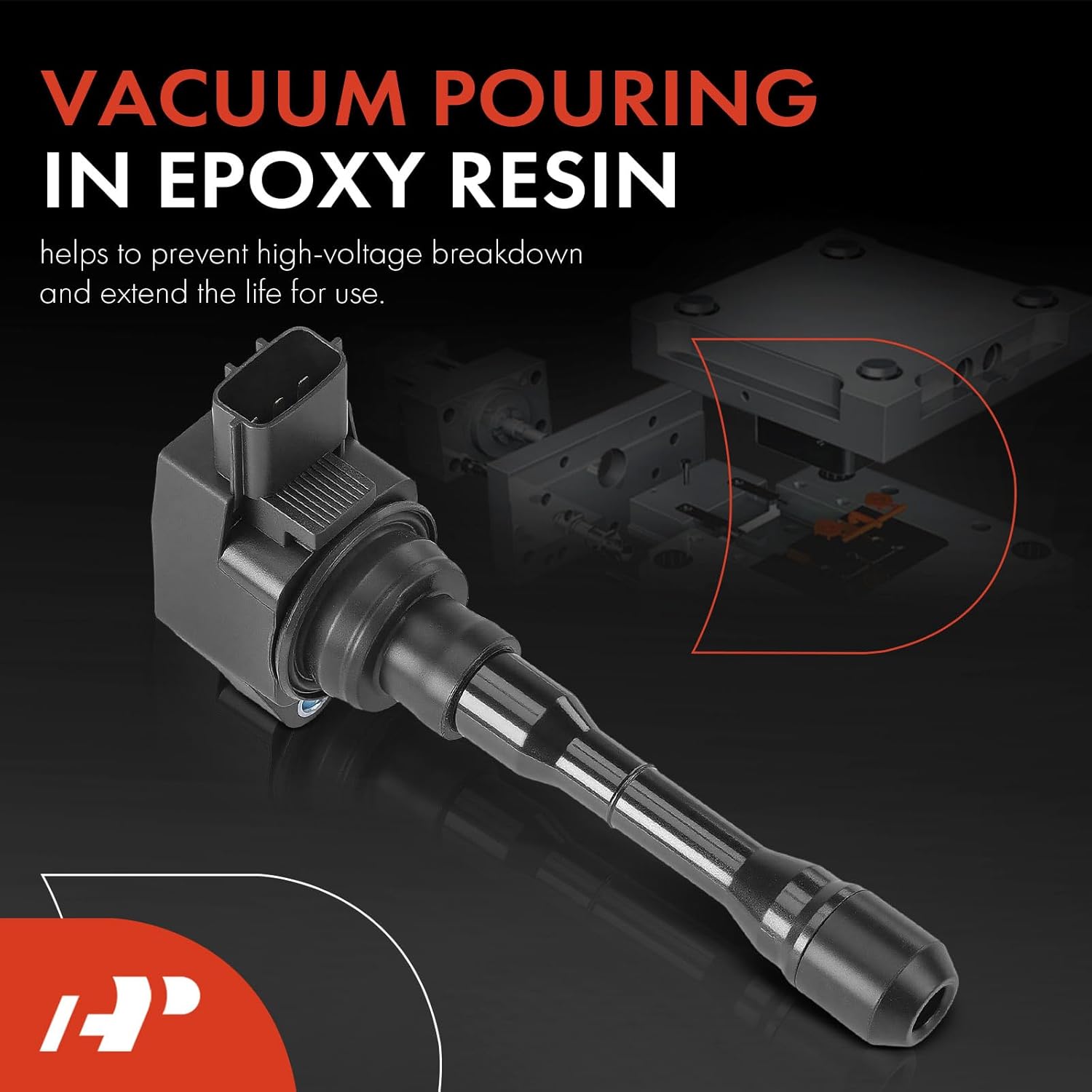 A-Premium Engine Ignition Coil Pack Compatible with Infiniti Q50 2016-2023, Q60 2017-2022 & Nissan Z 2023, 3.0L, 6-PC Set