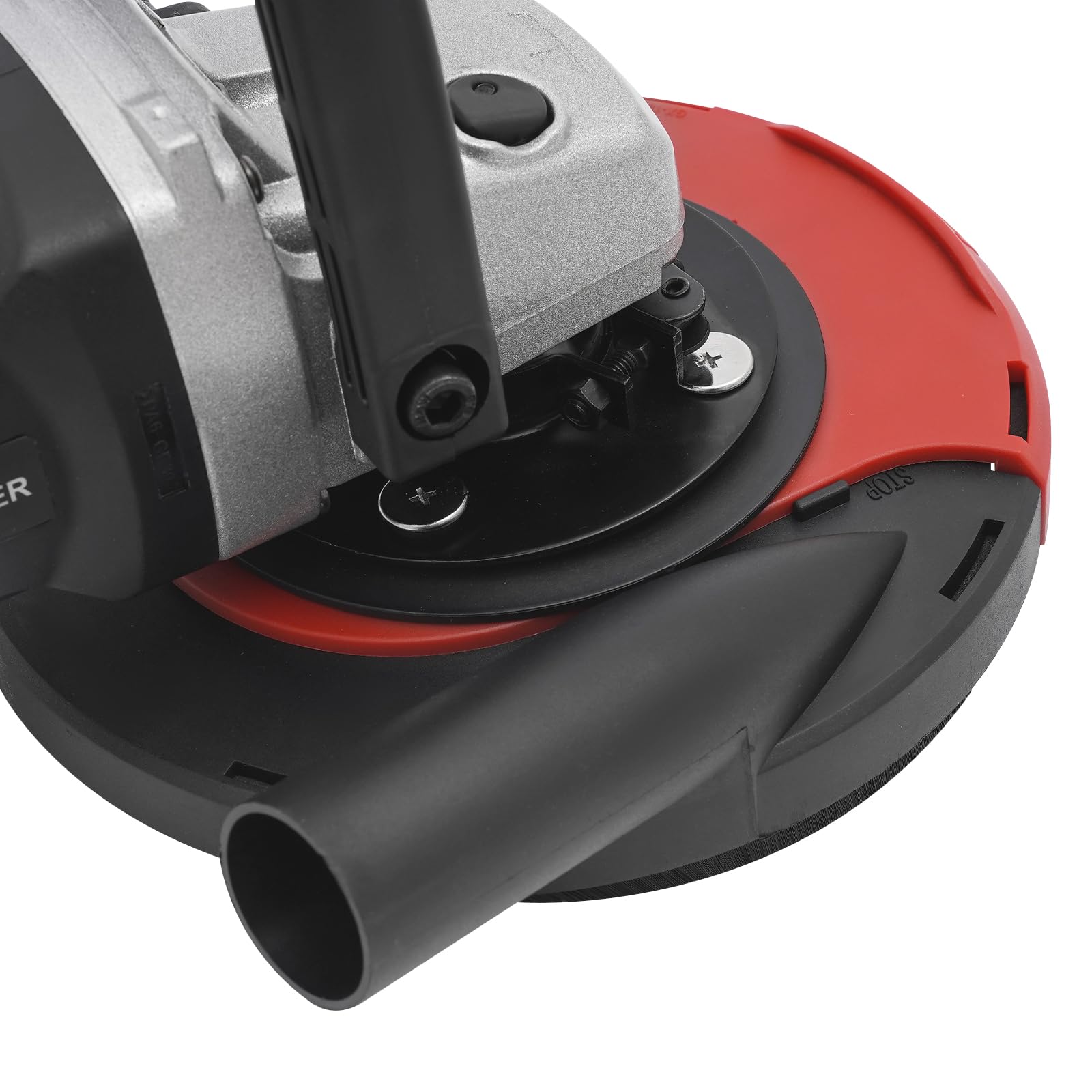 Smerigliatrice per calcestruzzo Set con 6 velocità regolabili 600-3000 giri/min, smerigliatrice per pietra da 1580 W per calcestruzzo, pavimenti in cemento, pareti, granito, marmo (nero)