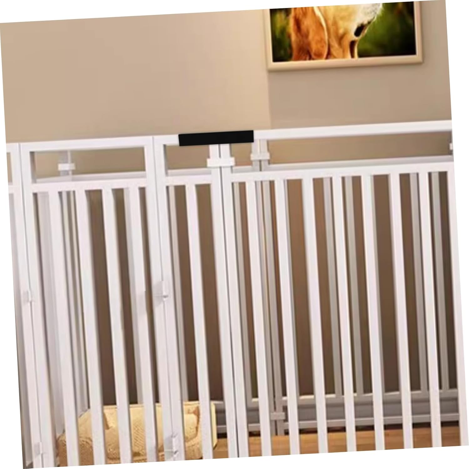 BESPORTBLE 5sets Adjustable Banister Gate Reinforcement Groove Stair Door Groove Fitting for Child Safety 4pcs*5