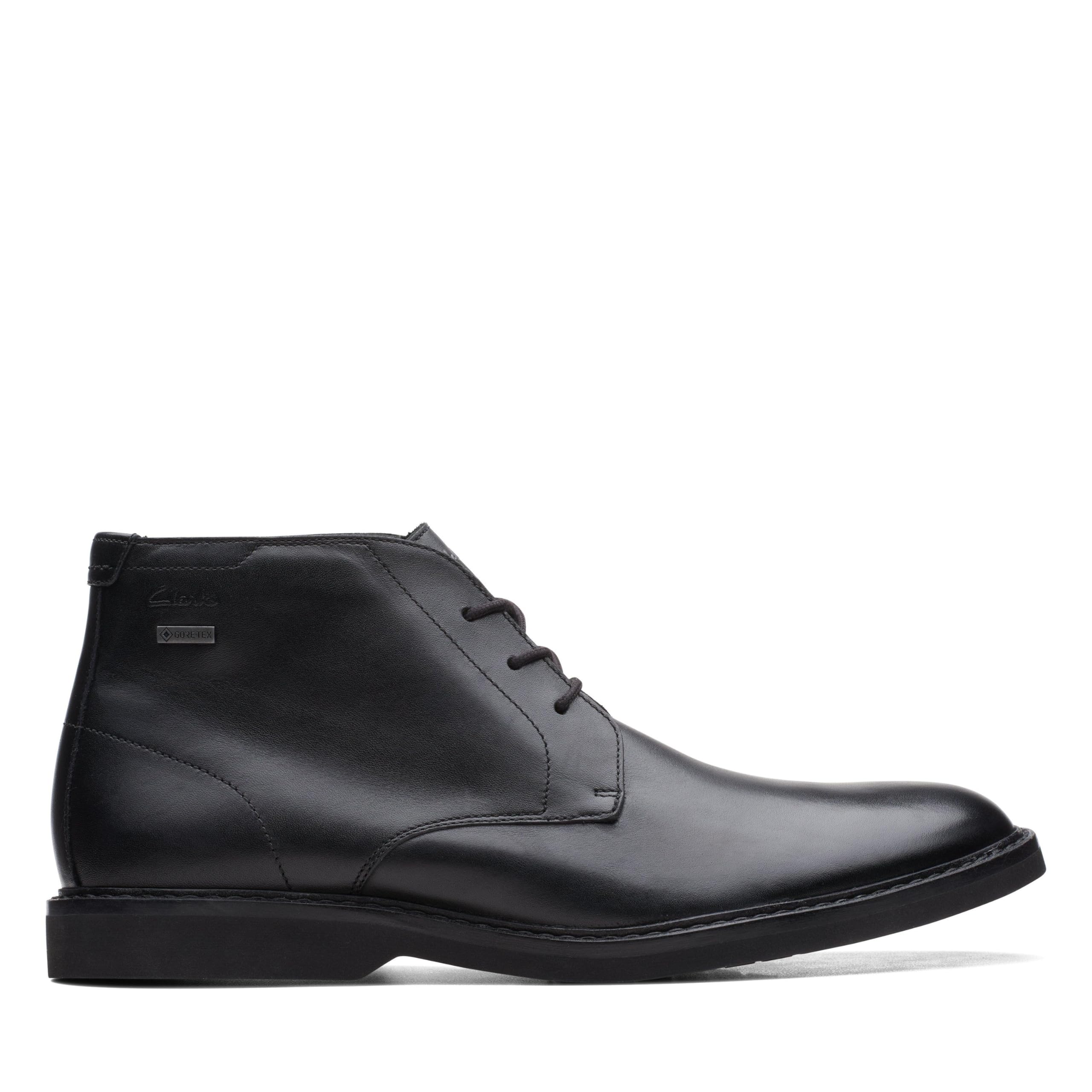 Clarks AtticusLTHiGTX Mens Black Leather, 12