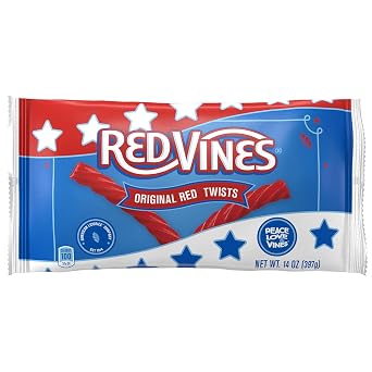 Red Vines Red Licorice Twists, Original Red Flavor, Soft & Chewy Candy, 14oz Bags