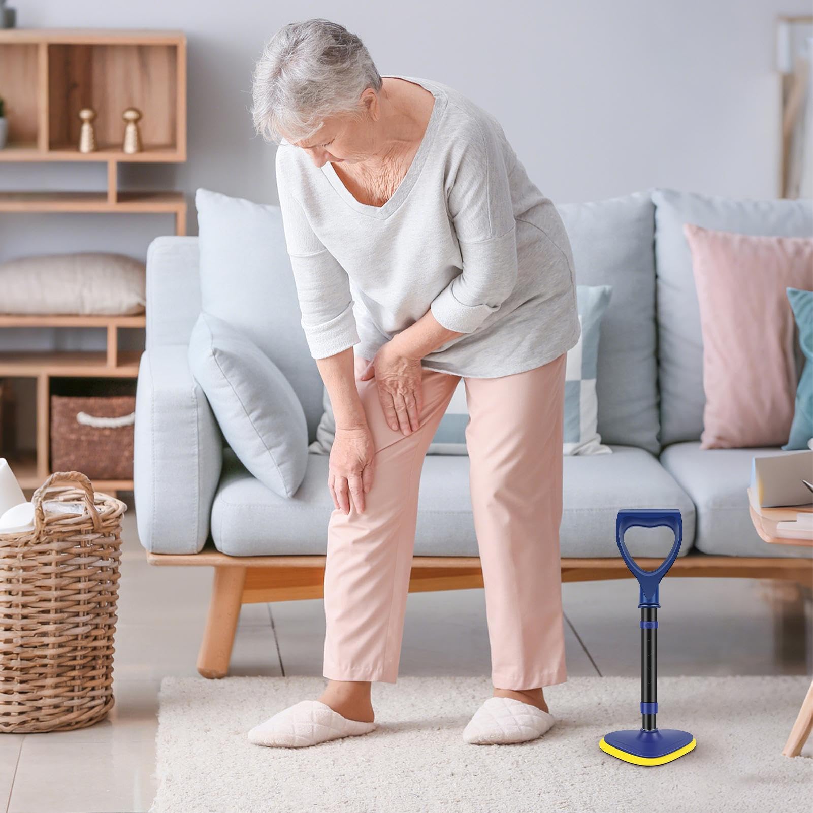 Sollevatore per la stazione eretta Altezza regolabile ergonomica e sicura | Ausili per alzarsi per anziani e disabili Sedersi Camminare Vita quotidiana Casa Ospedale Convalescenza