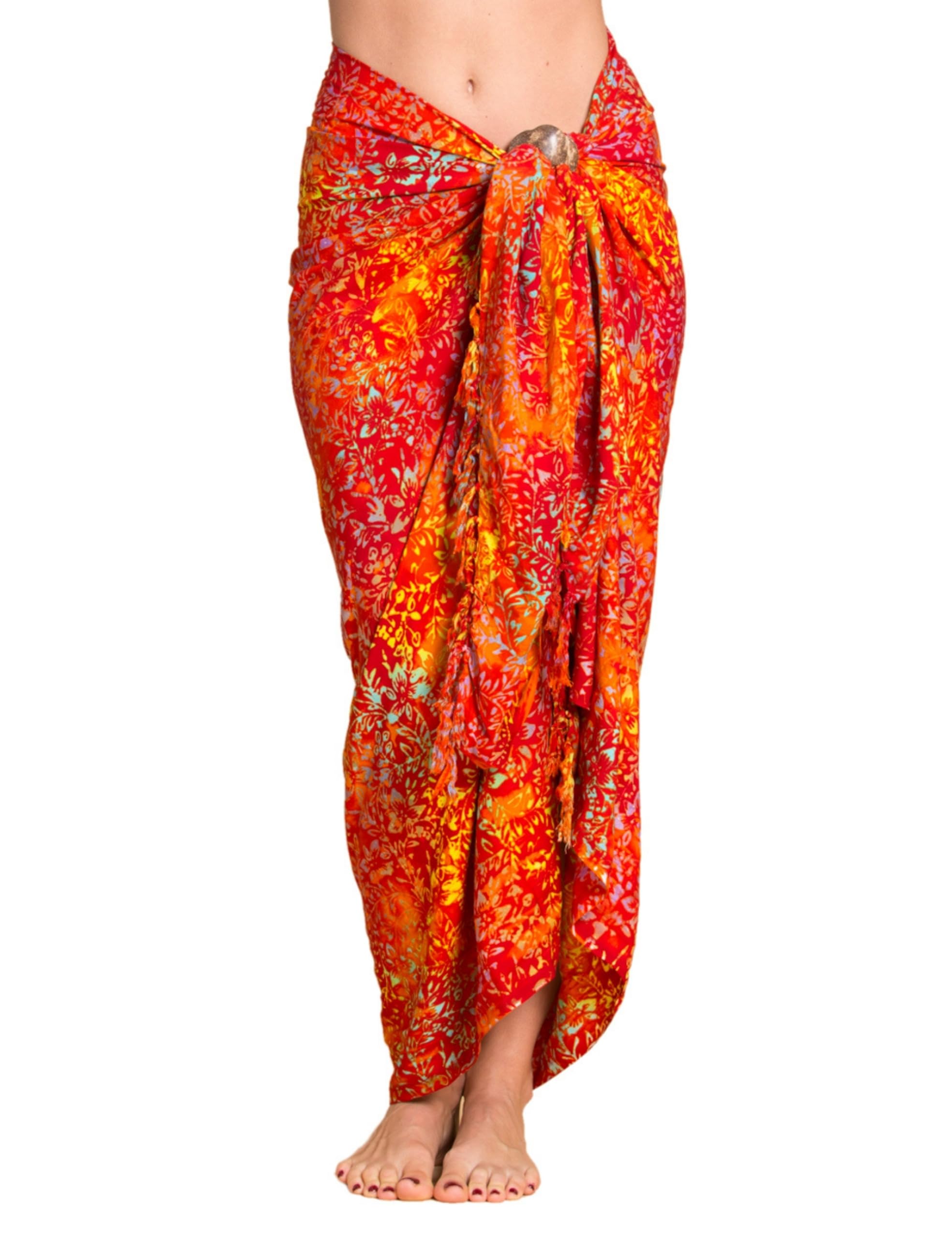 PANASIAM Sarong B001 Orange tones, L