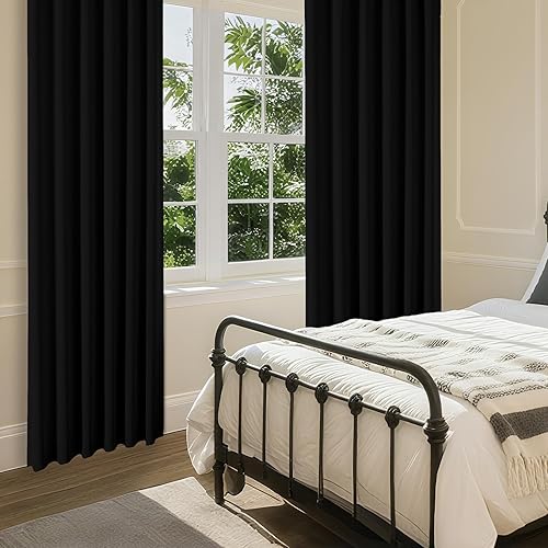 Miniatura 8 de CUCRAF Cortinas opacas de 84 pulgadas de largo, juego de 2 paneles para dormitorio, bolsillo para cortinero, cortinas de oscurecimiento de