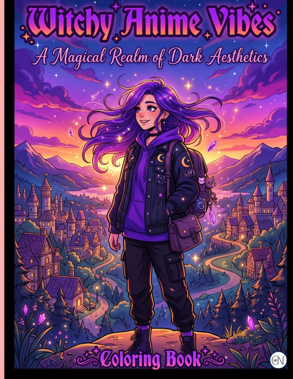 Witchy Anime Vibes: A Magical Realm of Dark Aesthetics: A Cozy Anime Coloring Book and Journal with Dedicated Notes Sections for Adults and Teens