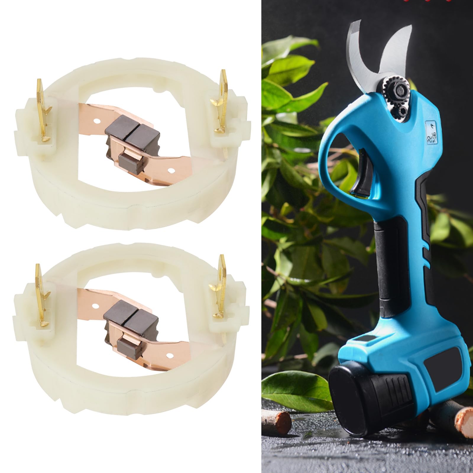YINETTECH 2Pcs Motor Rotor Carbon Brush Holder Replacement Part 895 875 887 Motor Rotor Carbon Brush and Holder Assembly for Cordless Screwdriver Drill Wrench - Image 3