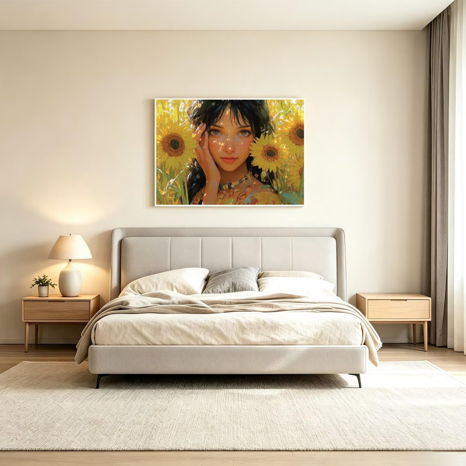 Puzzle dla dorosłych 4000, anime słonecznik, 141 x 87 cm, n-95