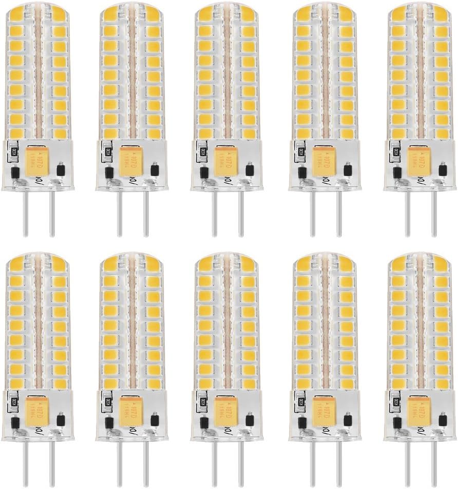 iLampens 10 X GY6.35 5W led bulb 72pcs 2835 SMD AC DC 12V 300-320 Lumen Warm White