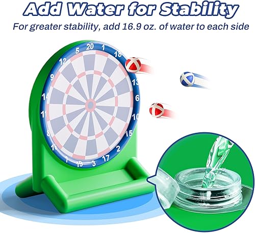 Miniatura 6 de iPlay, iLearn Divertidos juguetes de piscina para niños, juegos inflables de tablero de dardos, flotadores de piscina, patio de playa, juego al aire