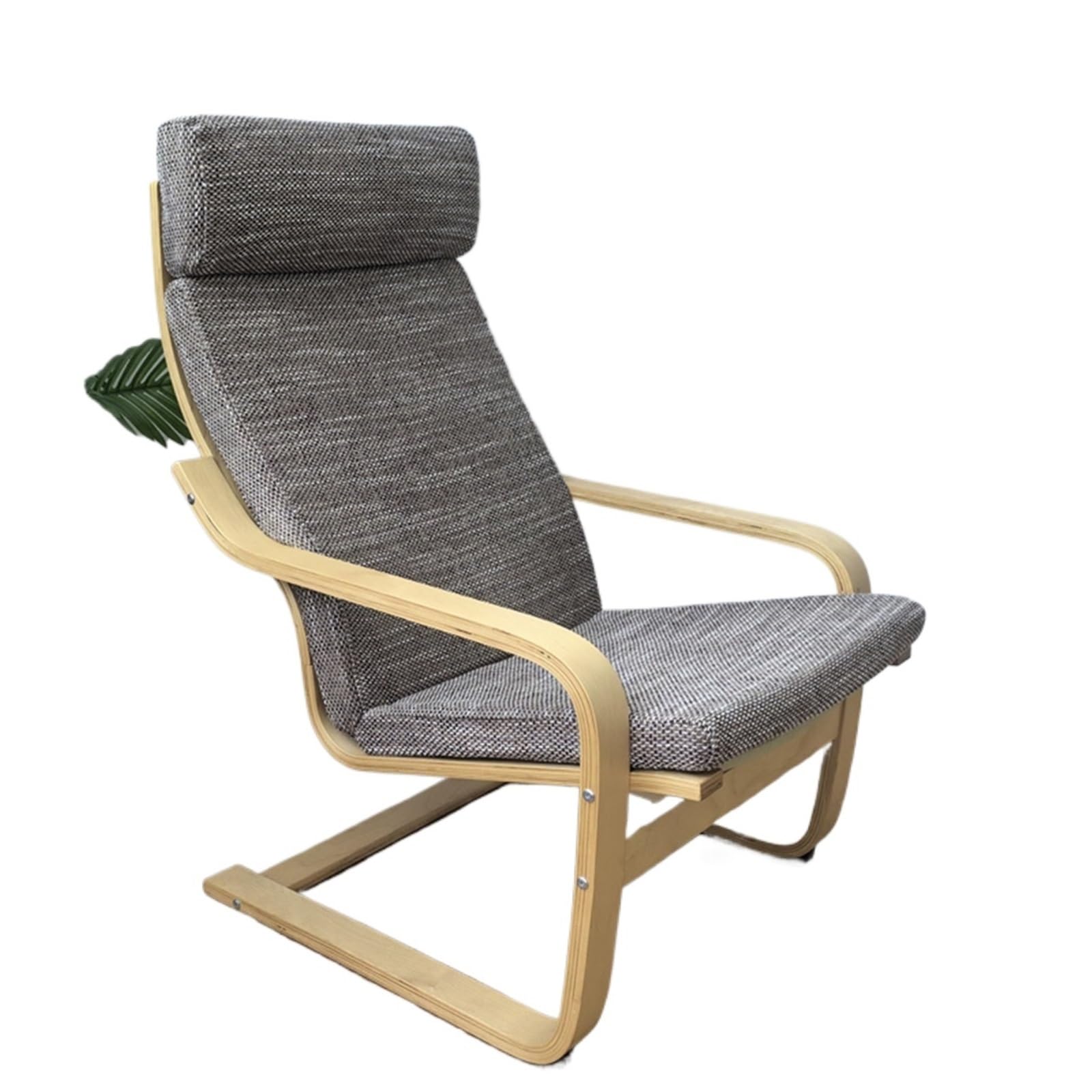 AMENGJ 1PC Poang Chair Armchair Cushion, Soft Rocking Chair Cushion Replacement with Removable Cover, Thick Padded (Color 23, Size 130*55cm, Memory Foam Fill, Linen Cover)