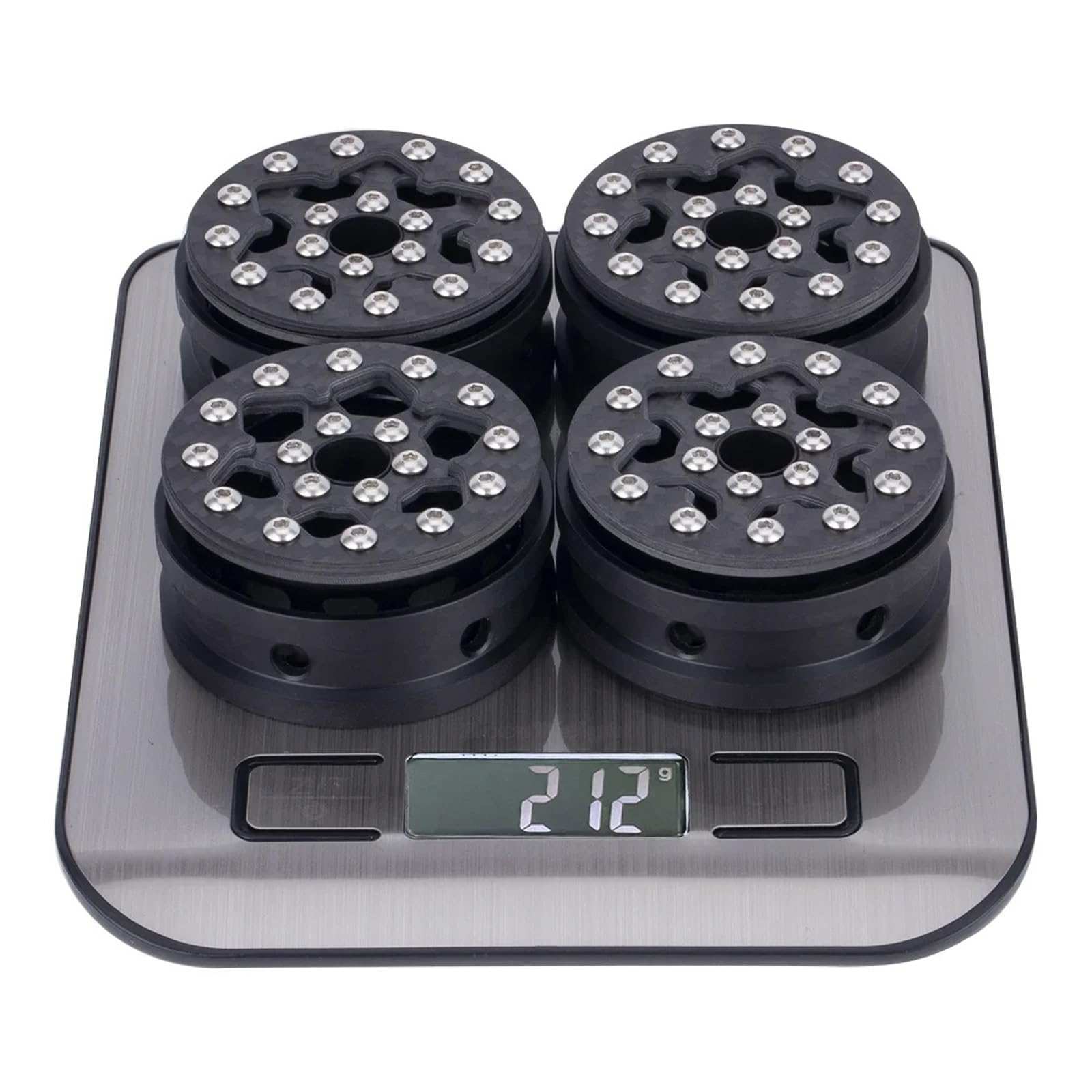 Für Axial Für SCX10 D90 Für TRX4 Für TRX6 Gen8 1/10 RC Auto Carbon Faser 1,9 Zoll Beadlock Räder Upgrade Teile RC Komponenten