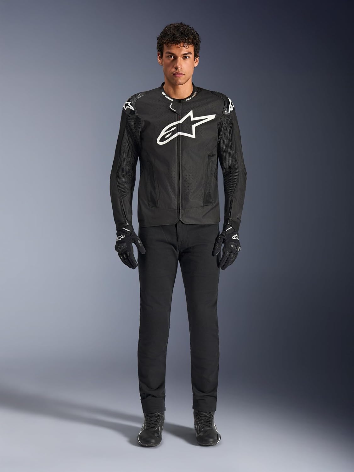 Alpinestars T-GP Air Jacket Men's, Motorcycle Riding Textile, Lightweight Breathable Mesh Ventilation, Race-Spec Aero Hump
