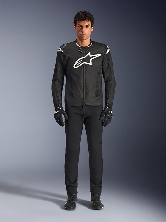 Alpinestars T-GP Air Jacket Men's, Motorcycle Riding Textile, Lightweight Breathable Mesh Ventilation, Race-Spec Aero Hump