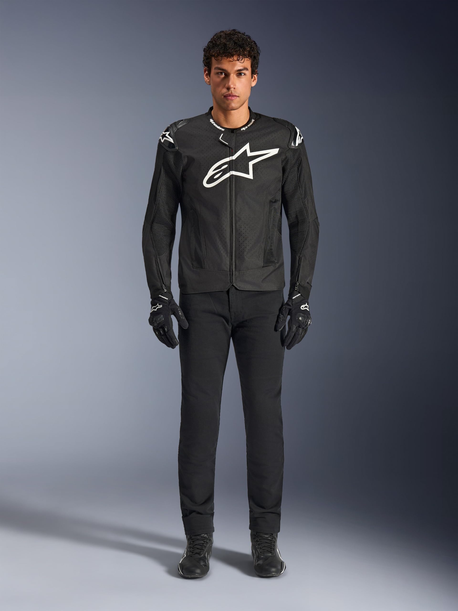 Alpinestars T-GP Air Giacca tessile da motocicletta perforata, nero, XL