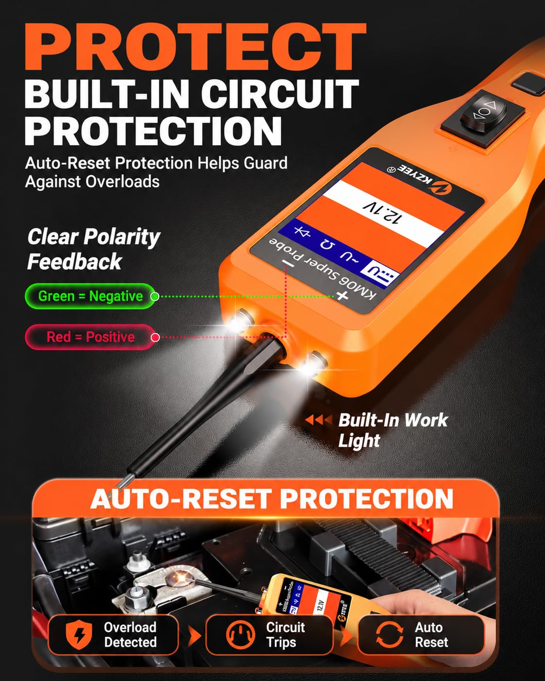 KZYEE KM06 Automotive Circuit Tester, Power Circuit Probe — Amazon image 6