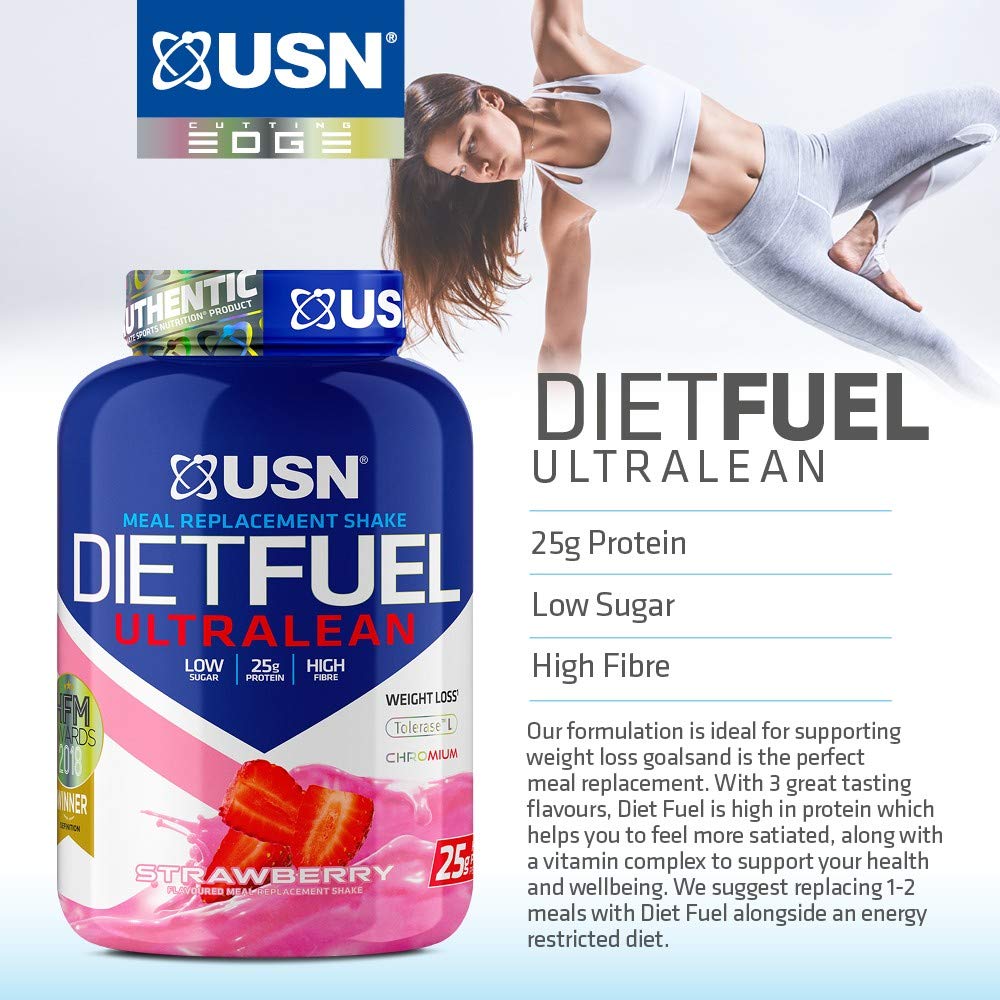USN Diet Fuel Strawberry UltraLean 1 kg Weight Control & Meal