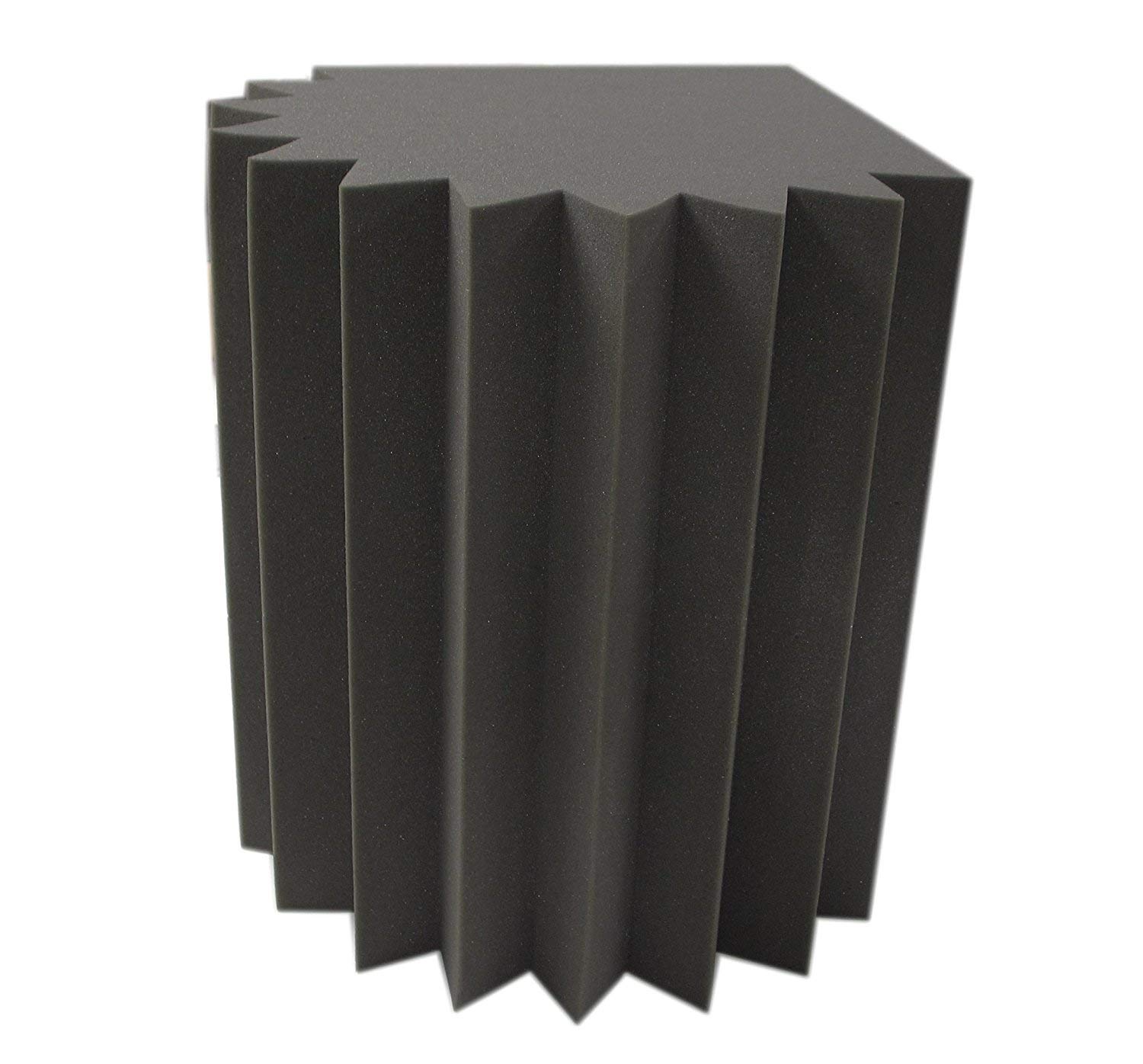 Pack of 1 Bass Trap Bass Absorber for Corners with Pyramid Profile 50 cm x 41 cm x 41 cm Acoustic Foam