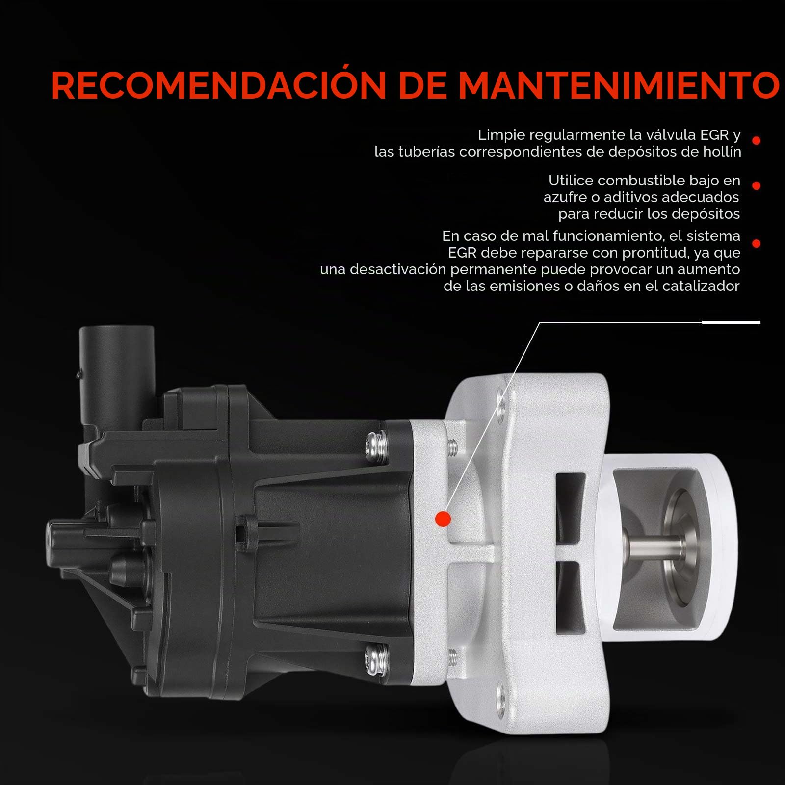 Frankberg Válvula EGR (válvula de recirculación de gases de escape) diésel | Compatible con: Captiva C100 C140, Orlando J309, Cruze Hatchback J305, Antara L07, Cruze Station Wagon J308, Cruze J300