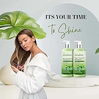 Vista 7 de Juego de champú y acondicionador de romero para el crecimiento del cabello, biotina y aceite de árbol de té, fórmula espesante y fortalecedora