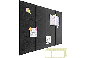 12 Packs Felt Notice Board for Walls 48"x36"