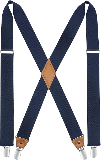 Amazon.com: HISDERN Tirantes para hombre con espalda en X de 1.4 pulgadas,  tirantes elásticos ajustables, 4 clips fuertes para trabajo, pantalones de  boda : Ropa, Zapatos y Joyería