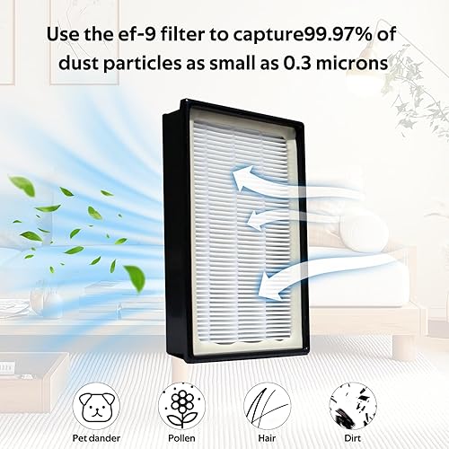 Miniatura 7 de Filtro Hepa EF-9 para aspiradoras verticales 53296 40195 y envase Modelo 22614 10065 y 31140