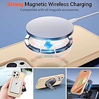 Vista 1058 de SUPFINE Funda magnética para iPhone 11 (compatible con MagSafe) (protección contra caídas de grado militar), translúcida mate a prueba de golpes